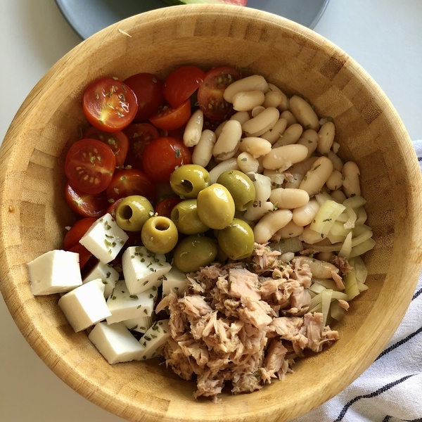 Ensalada de alubias blancas